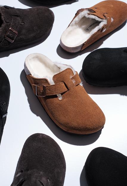 Birkenstock Boston Shearling Mink
